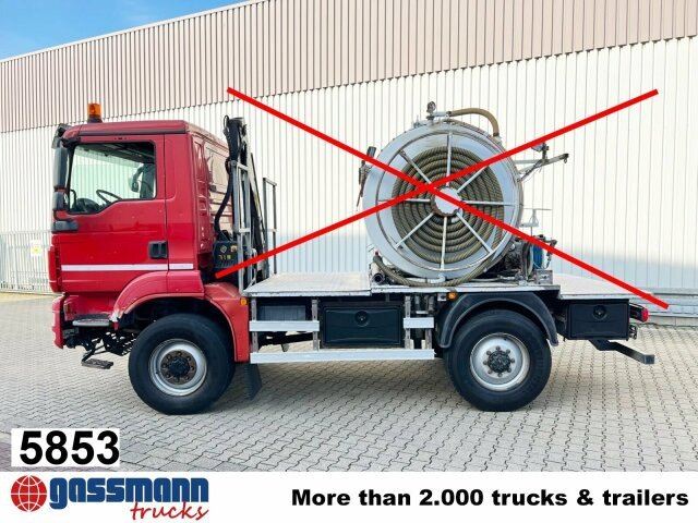 MAN TGM 13.250/340 4X4BL, Einzelbereifung, 2x - شاحنة بهيكل معدني للمقصورة, شاحنة كرين: صورة 1 MAN TGM 13.250/340 4X4BL, Einzelbereifung, 2x - شاحنة بهيكل معدني للمقصورة, شاحنة كرين: صورة 1