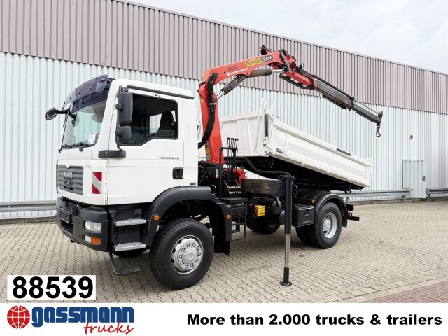 MAN TGM 18.240 4x4 BB mit Kran Palfinger PK9501 - شاحنة قلاب, شاحنة كرين: صورة 1 MAN TGM 18.240 4x4 BB mit Kran Palfinger PK9501 - شاحنة قلاب, شاحنة كرين: صورة 1