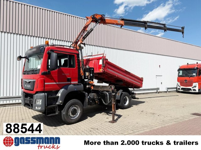 MAN TGS 18.400 4x4 BB, Navi, Kran Atlas 120.2E-A3L, - شاحنة قلاب, شاحنة كرين: صورة 1 MAN TGS 18.400 4x4 BB, Navi, Kran Atlas 120.2E-A3L, - شاحنة قلاب, شاحنة كرين: صورة 1