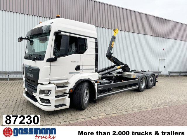 MAN TGS 26.470 6x2-4 LL CH, Retarder, Navi, - شاحنة برافعة خطافية: صورة 1 MAN TGS 26.470 6x2-4 LL CH, Retarder, Navi, - شاحنة برافعة خطافية: صورة 1