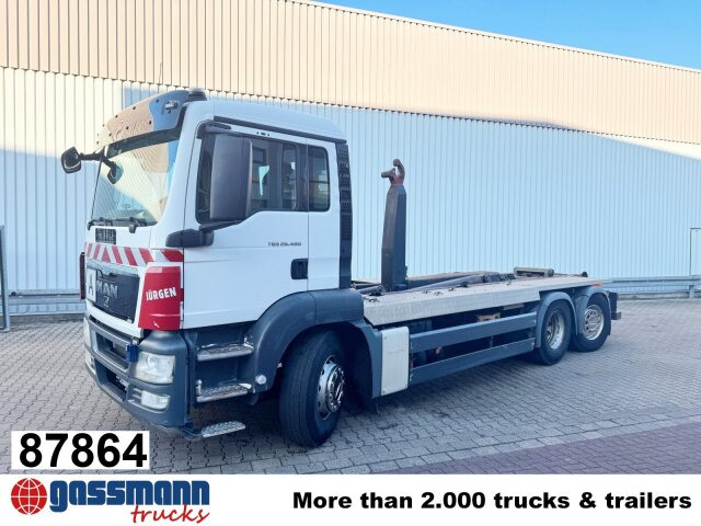 MAN TGS 26.480 6x2-4 BL, Lenk-Liftachse, VDL - شاحنة برافعة خطافية: صورة 1 MAN TGS 26.480 6x2-4 BL, Lenk-Liftachse, VDL - شاحنة برافعة خطافية: صورة 1