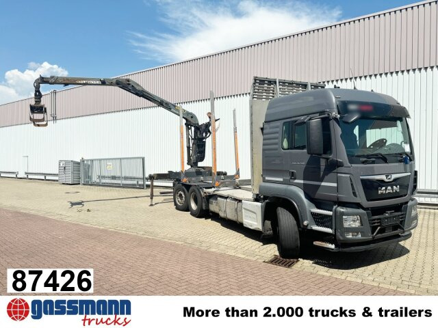 MAN TGS 26.500 6X4H-4 BL, PriTarder, HydroDrive, - شاحنة قطع الأشجار, شاحنة كرين: صورة 1 MAN TGS 26.500 6X4H-4 BL, PriTarder, HydroDrive, - شاحنة قطع الأشجار, شاحنة كرين: صورة 1