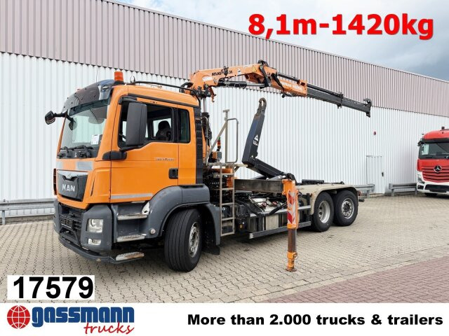 MAN TGS 28.440 6x2-4 BL, Lenk-/Liftachse, Kran Atlas - شاحنة برافعة خطافية, شاحنة كرين: صورة 1 MAN TGS 28.440 6x2-4 BL, Lenk-/Liftachse, Kran Atlas - شاحنة برافعة خطافية, شاحنة كرين: صورة 1
