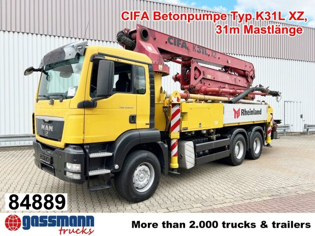 MAN TGS 33.440 6X4 BB, Betonpumpe CIFA K31L XZ, 31m - مضخة خرسانة: صورة 1 MAN TGS 33.440 6X4 BB, Betonpumpe CIFA K31L XZ, 31m - مضخة خرسانة: صورة 1