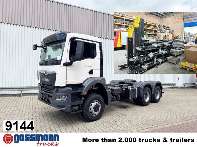 MAN TGS 33.480 6x6 BB CH, Hohe Bauart, Nebenantrieb - شاحنة برافعة خطافية: صورة 1 MAN TGS 33.480 6x6 BB CH, Hohe Bauart, Nebenantrieb - شاحنة برافعة خطافية: صورة 1