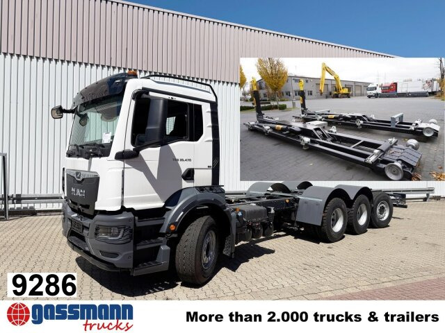 MAN TGS 35.470 8x4-4 BL, Lenk-/Liftachse, Navi, - شاحنة برافعة خطافية: صورة 1 MAN TGS 35.470 8x4-4 BL, Lenk-/Liftachse, Navi, - شاحنة برافعة خطافية: صورة 1