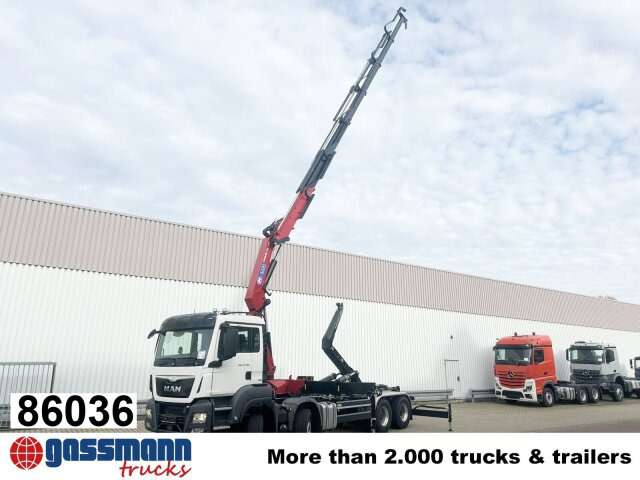 MAN TGS 35.480 8X4 BL, Intarder, Kran HMF 3220-K6, - شاحنة برافعة خطافية, شاحنة كرين: صورة 1 MAN TGS 35.480 8X4 BL, Intarder, Kran HMF 3220-K6, - شاحنة برافعة خطافية, شاحنة كرين: صورة 1