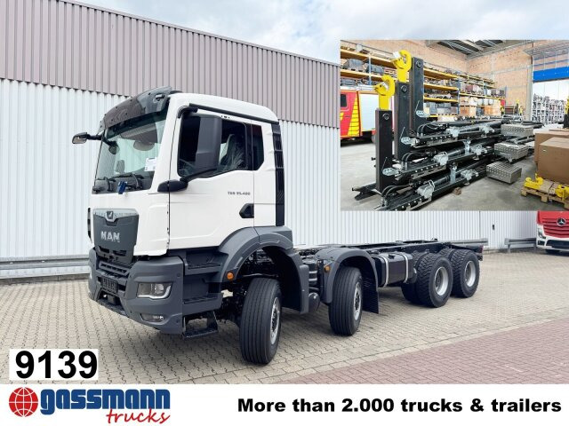 MAN TGS 35.480 8x8 BB CH, Hohe Bauart, Nebenantrieb - شاحنة برافعة خطافية: صورة 1 MAN TGS 35.480 8x8 BB CH, Hohe Bauart, Nebenantrieb - شاحنة برافعة خطافية: صورة 1