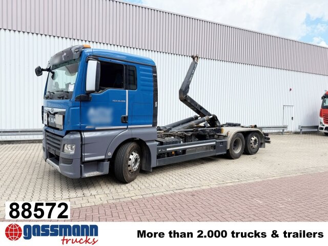 MAN TGX 26.580 6x2-4 BL, Intarder, Lenk-/Liftachse, - شاحنة برافعة خطافية: صورة 1 MAN TGX 26.580 6x2-4 BL, Intarder, Lenk-/Liftachse, - شاحنة برافعة خطافية: صورة 1