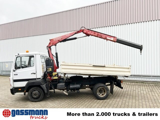 شاحنة قلاب, شاحنة كرين Mercedes-Benz 811 K 4x2 mit Kran Fassi F65A.21 (BJ.2009): صورة 14