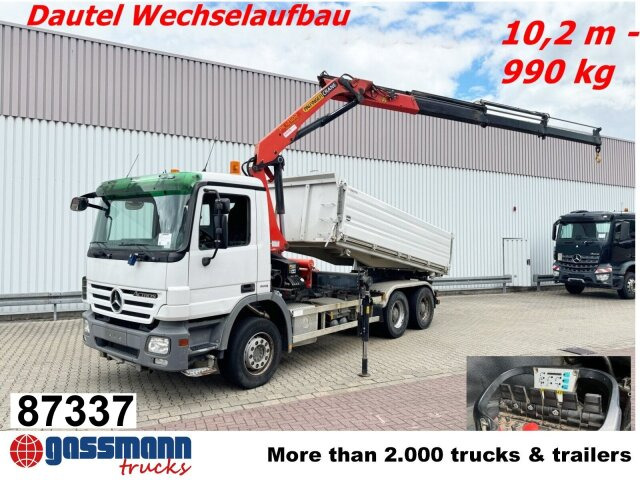 Mercedes-Benz Actros 2644/48 LK 6x4, Dautel Wechselsystem, - شاحنة قلاب, شاحنة كرين: صورة 1 Mercedes-Benz Actros 2644/48 LK 6x4, Dautel Wechselsystem, - شاحنة قلاب, شاحنة كرين: صورة 1