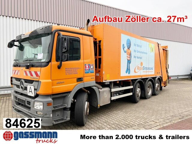 Mercedes-Benz Actros 3241 L 8x2/6, 2x Lenkachse, Zöller - شاحنة قمامة: صورة 1 Mercedes-Benz Actros 3241 L 8x2/6, 2x Lenkachse, Zöller - شاحنة قمامة: صورة 1