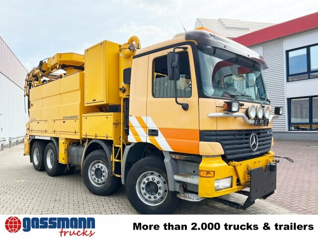 سياره كنس شوارع Mercedes-Benz Actros 3243 K 8x4/4, Müller Saug- und: صورة 10