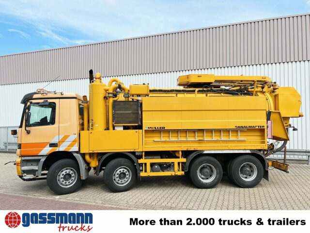 Mercedes-Benz Actros 3243 K 8x4/4, Müller Saug- und - سياره كنس شوارع: صورة 3 Mercedes-Benz Actros 3243 K 8x4/4, Müller Saug- und - سياره كنس شوارع: صورة 3