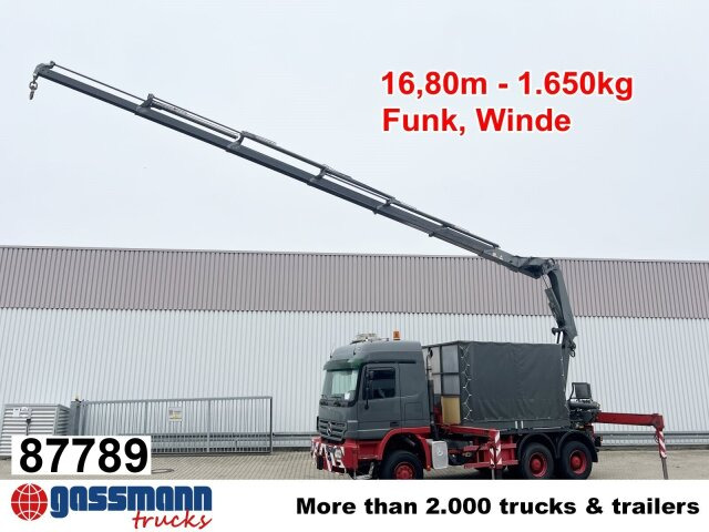 Mercedes-Benz Actros 3346 AK 6x6, 134t Anhängelast WSK, - شاحنات مسطحة, شاحنة كرين: صورة 1 Mercedes-Benz Actros 3346 AK 6x6, 134t Anhängelast WSK, - شاحنات مسطحة, شاحنة كرين: صورة 1