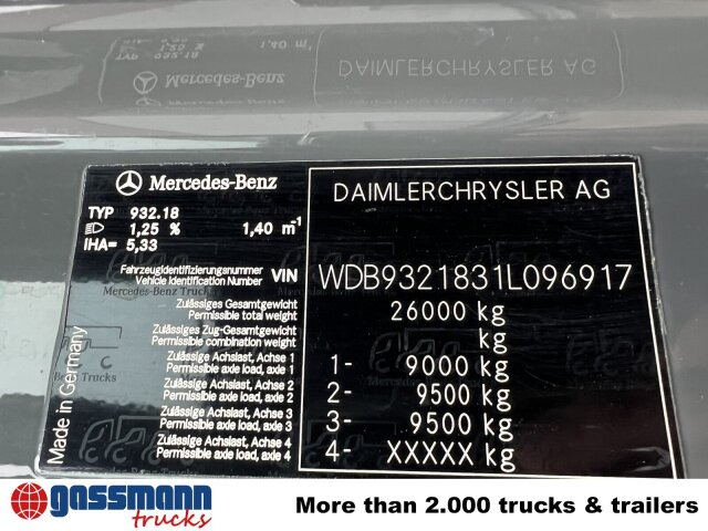 Mercedes-Benz Actros 3346 AK 6x6 - شاحنة بهيكل معدني للمقصورة: صورة 3 Mercedes-Benz Actros 3346 AK 6x6 - شاحنة بهيكل معدني للمقصورة: صورة 3