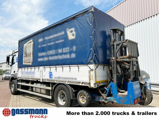 شاحنات مسطحة Mercedes-Benz Antos 1840 L 4x2, Aufnahme für Mitnahmestapler: صورة 14