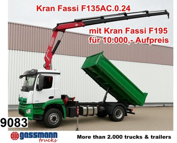 Mercedes-Benz Arocs 1840 K 4x2, MultimediaCockpit, - شاحنة قلاب, شاحنة كرين: صورة 1 Mercedes-Benz Arocs 1840 K 4x2, MultimediaCockpit, - شاحنة قلاب, شاحنة كرين: صورة 1