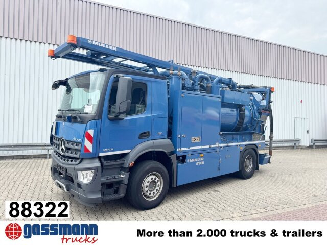 Mercedes-Benz Arocs 1843 L 4x2, Müller Canalmaster ca. 8m³, - سياره كنس شوارع: صورة 1 Mercedes-Benz Arocs 1843 L 4x2, Müller Canalmaster ca. 8m³, - سياره كنس شوارع: صورة 1