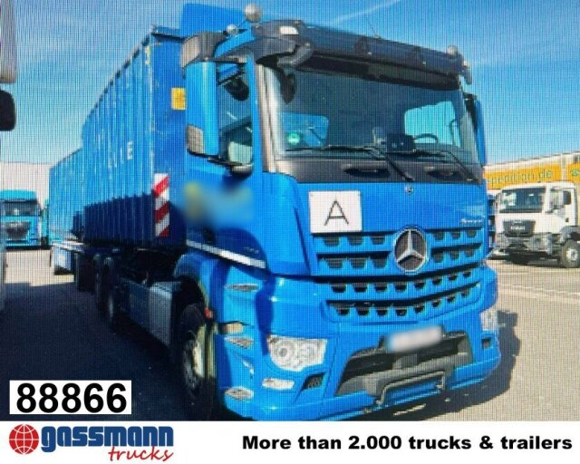 Mercedes-Benz Arocs 2553 L 6x2, Lenk-/Liftachse, Navi - شاحنة برافعة خطافية: صورة 1 Mercedes-Benz Arocs 2553 L 6x2, Lenk-/Liftachse, Navi - شاحنة برافعة خطافية: صورة 1