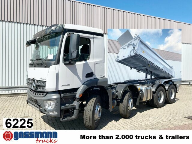Mercedes-Benz Arocs 3240 8x4, Meiller 3-Seiten Kipper, ca. - شاحنة قلاب: صورة 1 Mercedes-Benz Arocs 3240 8x4, Meiller 3-Seiten Kipper, ca. - شاحنة قلاب: صورة 1