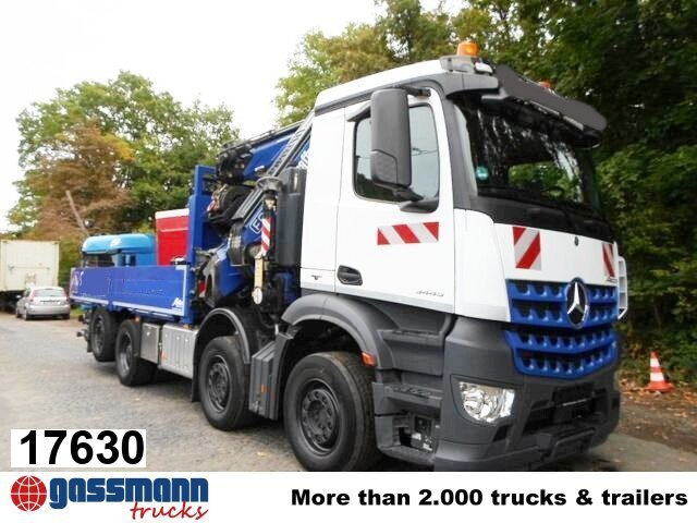 Mercedes-Benz Arocs 3245 L 8x2/6, Kran Fassi F 545 RA 2.26 XE, - شاحنات مسطحة, شاحنة كرين: صورة 1 Mercedes-Benz Arocs 3245 L 8x2/6, Kran Fassi F 545 RA 2.26 XE, - شاحنات مسطحة, شاحنة كرين: صورة 1
