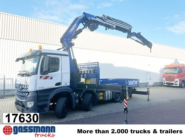 Mercedes-Benz Arocs 3245 L 8x2/6, Kran Fassi F 545 RA 2.26 XE, - شاحنات مسطحة, شاحنة كرين: صورة 1 Mercedes-Benz Arocs 3245 L 8x2/6, Kran Fassi F 545 RA 2.26 XE, - شاحنات مسطحة, شاحنة كرين: صورة 1