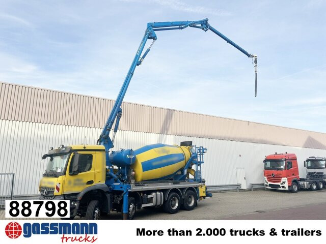 Mercedes-Benz Arocs 3246 B 8x4 Stetter Mischer 7m³, Pumpe 25m - شاحنة خلاطة خرسانة: صورة 1 Mercedes-Benz Arocs 3246 B 8x4 Stetter Mischer 7m³, Pumpe 25m - شاحنة خلاطة خرسانة: صورة 1