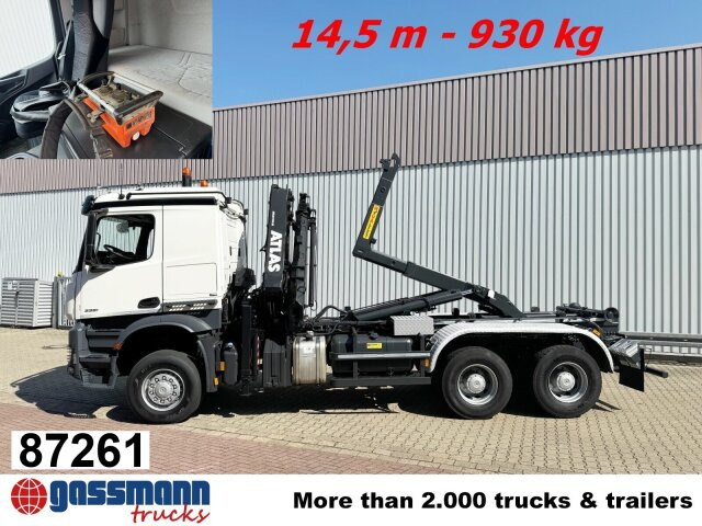 Mercedes-Benz Arocs 3351 AK 6x6, Retarder, Navi, Grounder, - شاحنة برافعة خطافية, شاحنة كرين: صورة 1 Mercedes-Benz Arocs 3351 AK 6x6, Retarder, Navi, Grounder, - شاحنة برافعة خطافية, شاحنة كرين: صورة 1