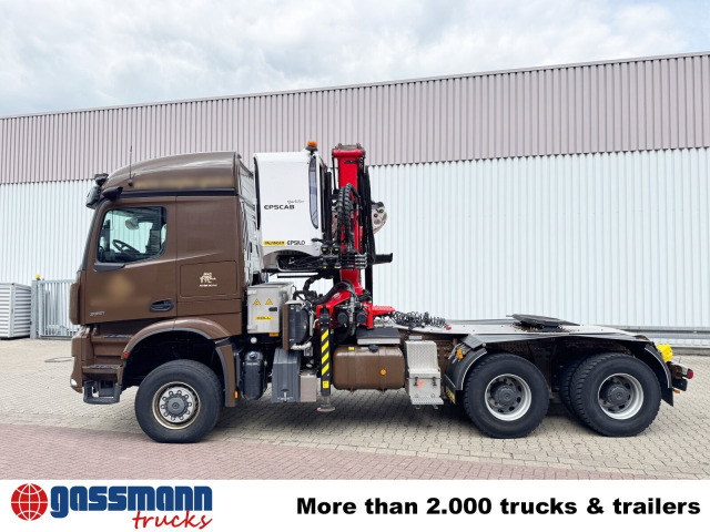 Mercedes-Benz Arocs 3351 LS 6x6, Grounder, MirrorCam, Navi, - مقطورة السحب: صورة 2 Mercedes-Benz Arocs 3351 LS 6x6, Grounder, MirrorCam, Navi, - مقطورة السحب: صورة 2