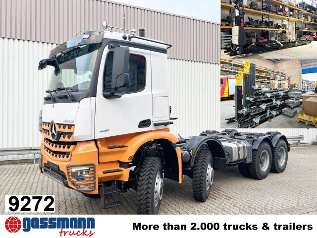 Mercedes-Benz Arocs 4151 AK 8x8/4, Grounder - شاحنة برافعة خطافية: صورة 1 Mercedes-Benz Arocs 4151 AK 8x8/4, Grounder - شاحنة برافعة خطافية: صورة 1