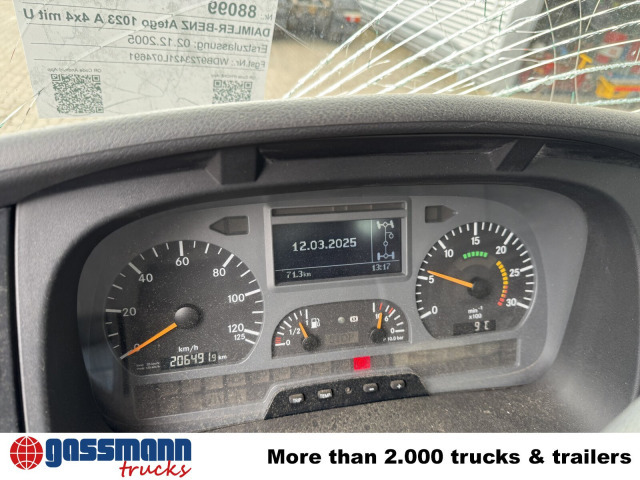 Mercedes-Benz Atego 1023 A 4x4, Einzelbereifung, Heckkran - شاحنة بهيكل معدني للمقصورة, شاحنة كرين: صورة 2 Mercedes-Benz Atego 1023 A 4x4, Einzelbereifung, Heckkran - شاحنة بهيكل معدني للمقصورة, شاحنة كرين: صورة 2