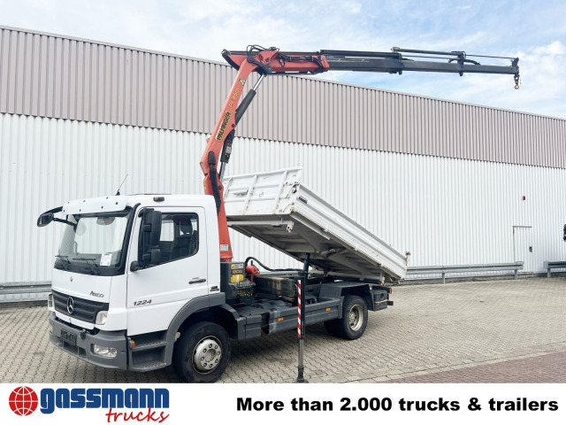 شاحنة قلاب, شاحنة كرين Mercedes-Benz Atego 1224 KK 4x2, 2x AHK, Kran Palfinger PK8501: صورة 8
