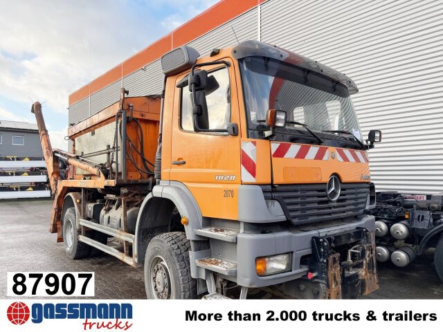 Mercedes-Benz Atego 1828 4x4, Tele-Absetzer, - شاحنة لودر انزلاقي: صورة 1 Mercedes-Benz Atego 1828 4x4, Tele-Absetzer, - شاحنة لودر انزلاقي: صورة 1