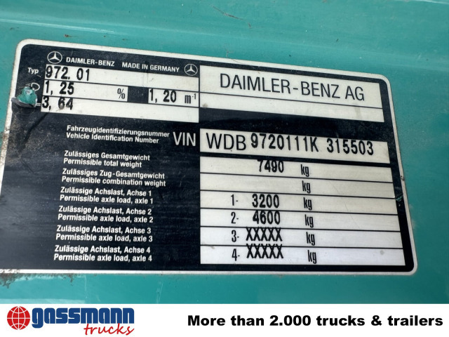 Mercedes-Benz Atego 815 K 4x2, 2x AHK - شاحنة قلاب: صورة 3 Mercedes-Benz Atego 815 K 4x2, 2x AHK - شاحنة قلاب: صورة 3