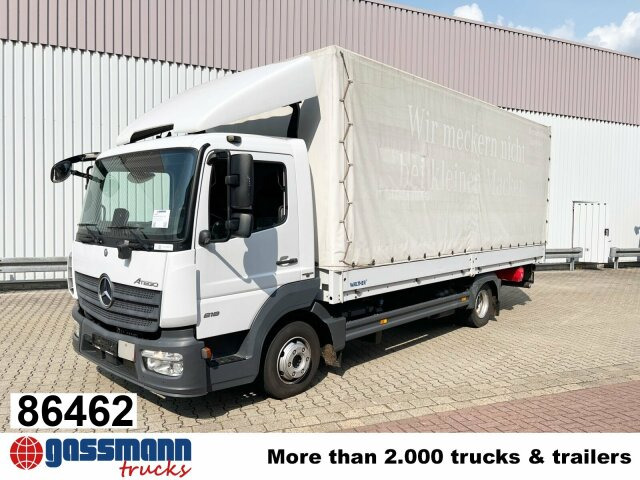 Mercedes-Benz Atego 818/23 L 4x2 mit Sörensen LBW - شاحنات مسطحة: صورة 1 Mercedes-Benz Atego 818/23 L 4x2 mit Sörensen LBW - شاحنات مسطحة: صورة 1