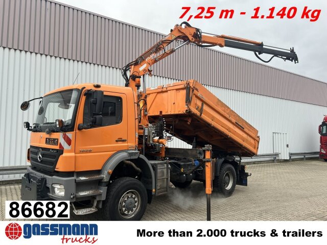 Mercedes-Benz Axor 1829 AK 4x4 mit Kran Atlas AK 85.2 - شاحنة قلاب, شاحنة كرين: صورة 1 Mercedes-Benz Axor 1829 AK 4x4 mit Kran Atlas AK 85.2 - شاحنة قلاب, شاحنة كرين: صورة 1