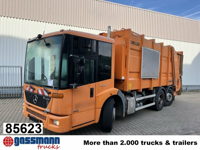 Mercedes-Benz Econic 2633 L 6x2/4 NLA, Lenkachse, Zöller - شاحنة قمامة: صورة 1 Mercedes-Benz Econic 2633 L 6x2/4 NLA, Lenkachse, Zöller - شاحنة قمامة: صورة 1