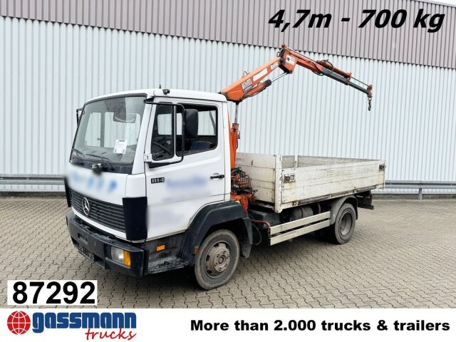 Mercedes-Benz LK 814 4x2, 6-Zylinder, Kran Tirre Euro 35 - شاحنات مسطحة, شاحنة كرين: صورة 1 Mercedes-Benz LK 814 4x2, 6-Zylinder, Kran Tirre Euro 35 - شاحنات مسطحة, شاحنة كرين: صورة 1