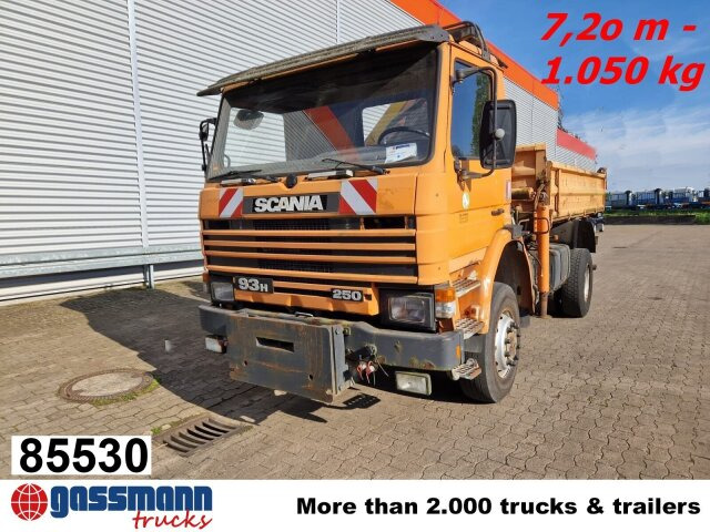 Scania 93H 250 4x4 mit Kran Palfinger PK8000, - شاحنة قلاب, شاحنة كرين: صورة 1 Scania 93H 250 4x4 mit Kran Palfinger PK8000, - شاحنة قلاب, شاحنة كرين: صورة 1
