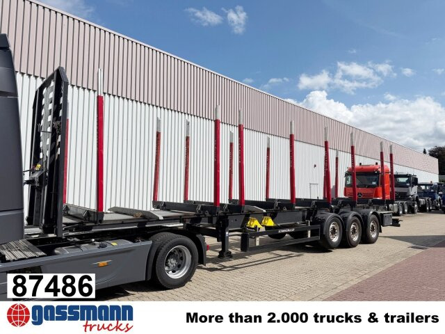 Schwarzmüller 3-Achs Holzauflieger, Liftachse, MEHRFACH - نصف مقطورة اخشاب: صورة 1 Schwarzmüller 3-Achs Holzauflieger, Liftachse, MEHRFACH - نصف مقطورة اخشاب: صورة 1