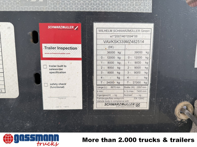 نصف مقطورة قلابة Schwarzmüller K-Serie Kippauflieger, Hardoxmulde ca. 24/26m³,: صورة 6 نصف مقطورة قلابة Schwarzmüller K-Serie Kippauflieger, Hardoxmulde ca. 24/26m³,: صورة 6
