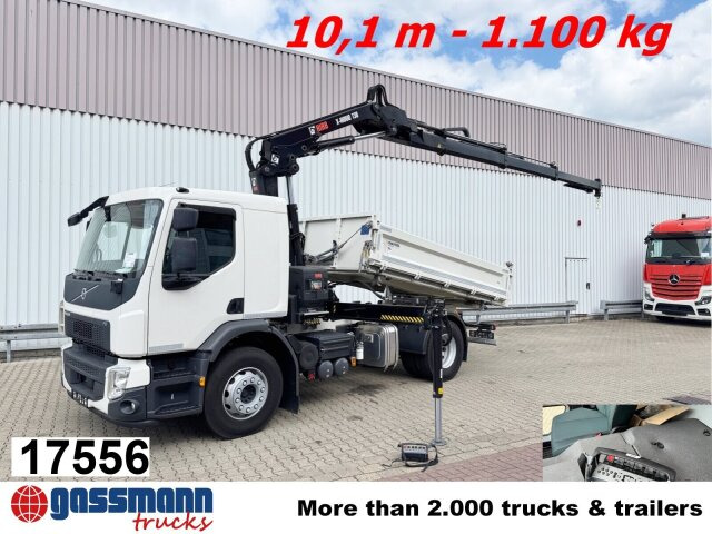 Volvo FE 320 4x2 mit Kran Hiab X-Hiduo 138 ES-3, Funk - شاحنة قلاب, شاحنة كرين: صورة 1 Volvo FE 320 4x2 mit Kran Hiab X-Hiduo 138 ES-3, Funk - شاحنة قلاب, شاحنة كرين: صورة 1
