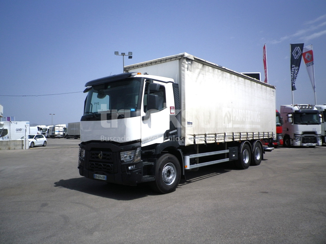 RENAULT C380.26 - شاحنة ذات ستائر جانبية: صورة 1 RENAULT C380.26 - شاحنة ذات ستائر جانبية: صورة 1