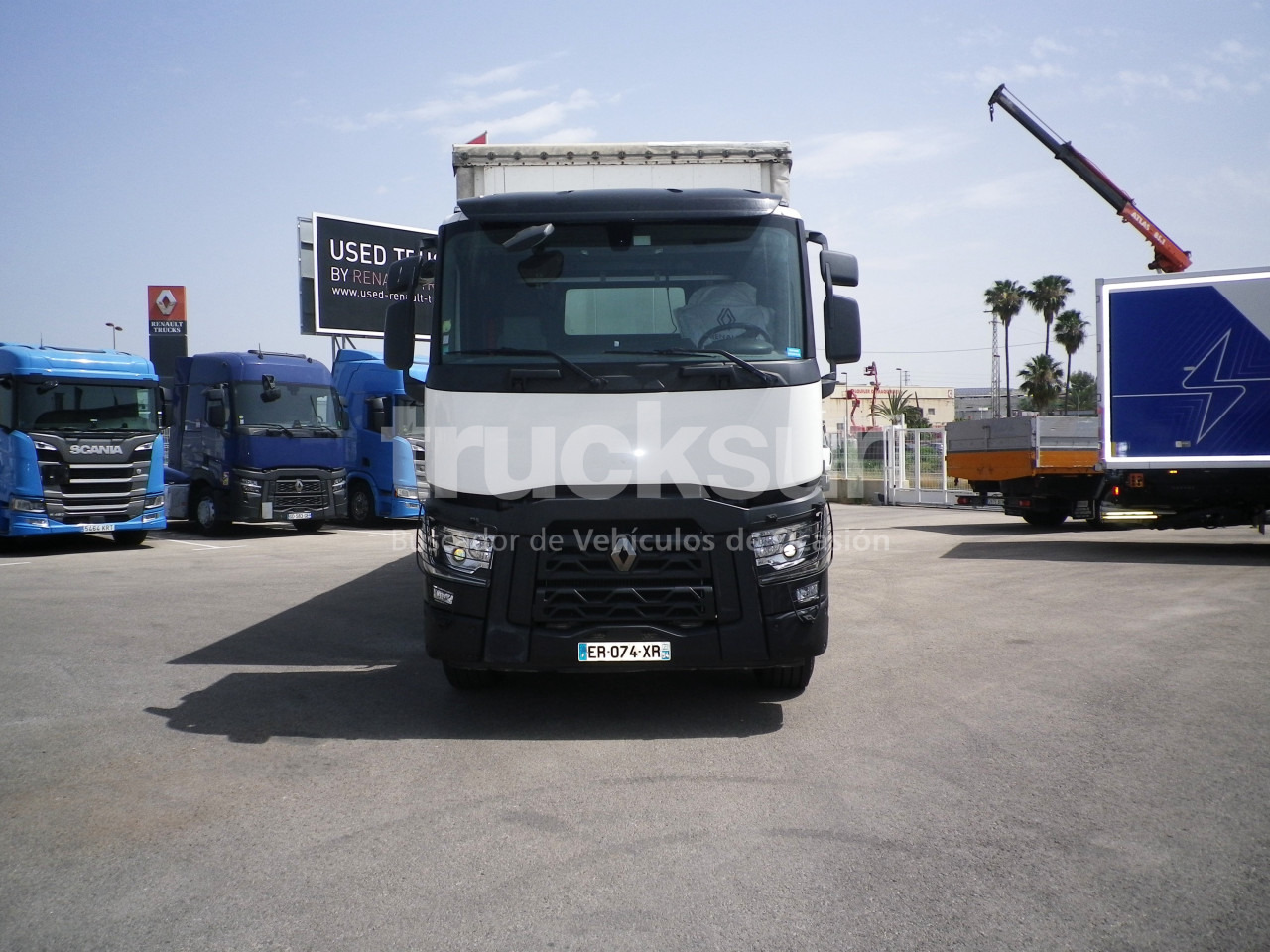 RENAULT C380.26 - شاحنة ذات ستائر جانبية: صورة 3 RENAULT C380.26 - شاحنة ذات ستائر جانبية: صورة 3