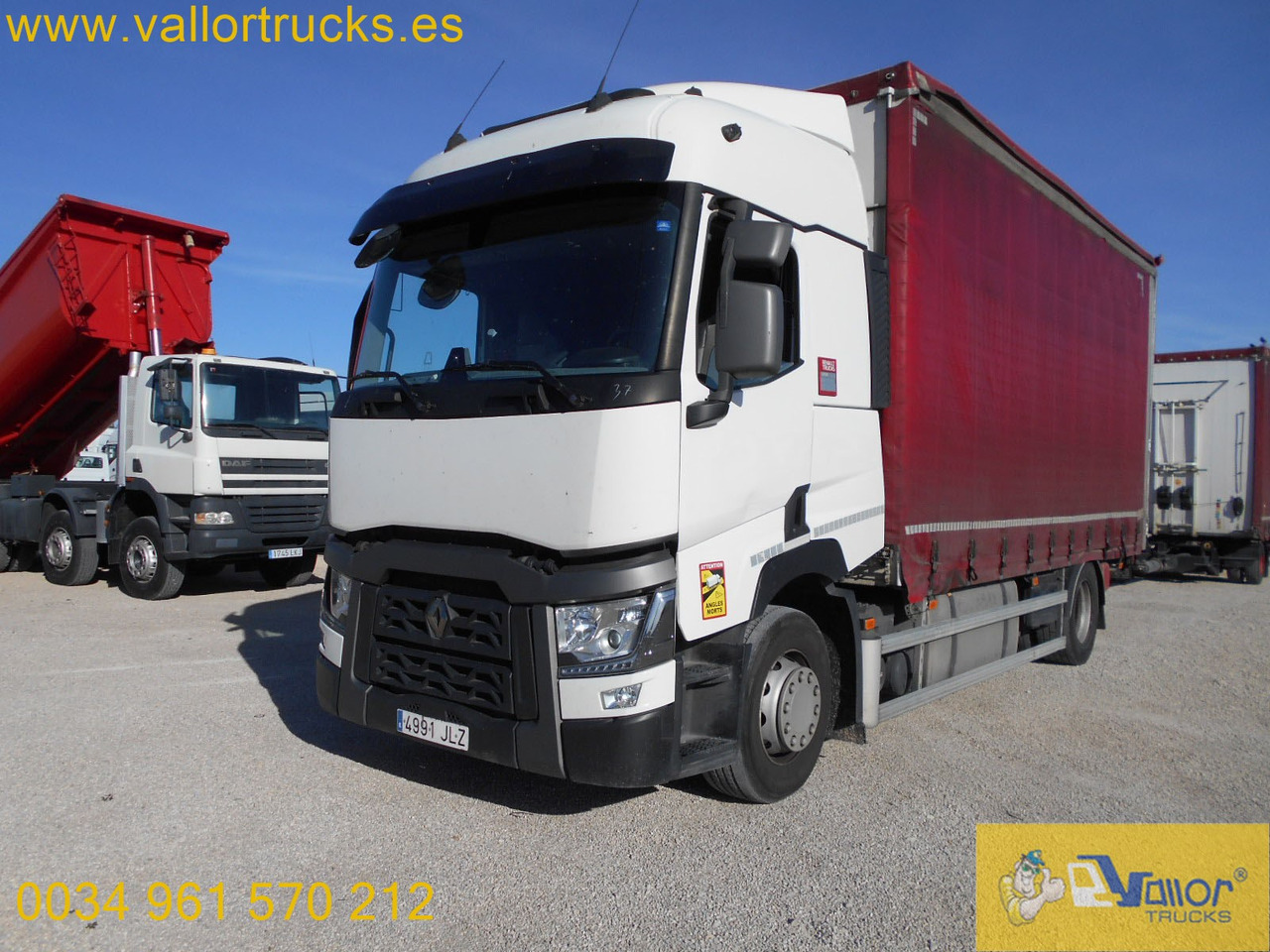 RENAULT T460 - شاحنة ذات ستائر جانبية: صورة 1 RENAULT T460 - شاحنة ذات ستائر جانبية: صورة 1