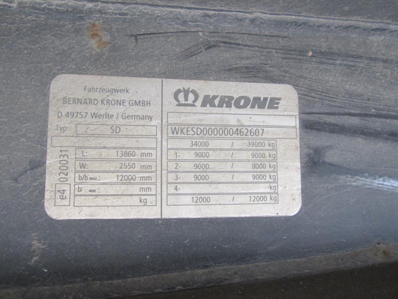 Krone - نصف مقطورة بستائر جانبية: صورة 4 Krone - نصف مقطورة بستائر جانبية: صورة 4