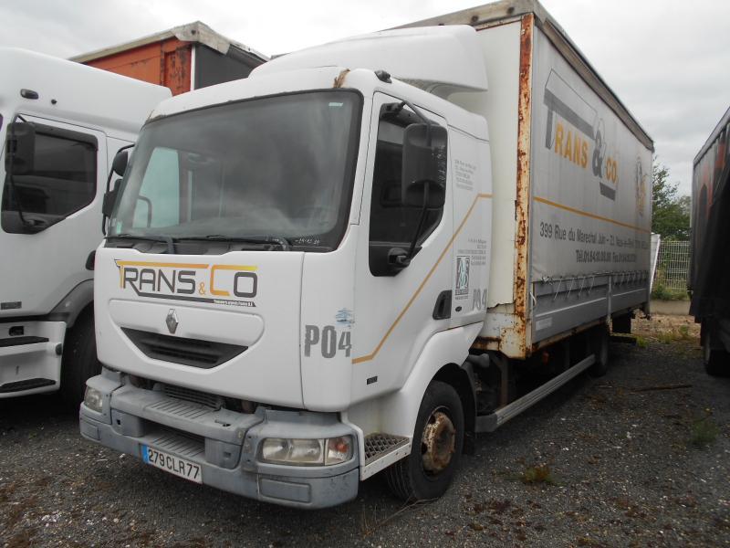 Renault Midlum 180 - شاحنة ذات ستائر جانبية: صورة 1 Renault Midlum 180 - شاحنة ذات ستائر جانبية: صورة 1