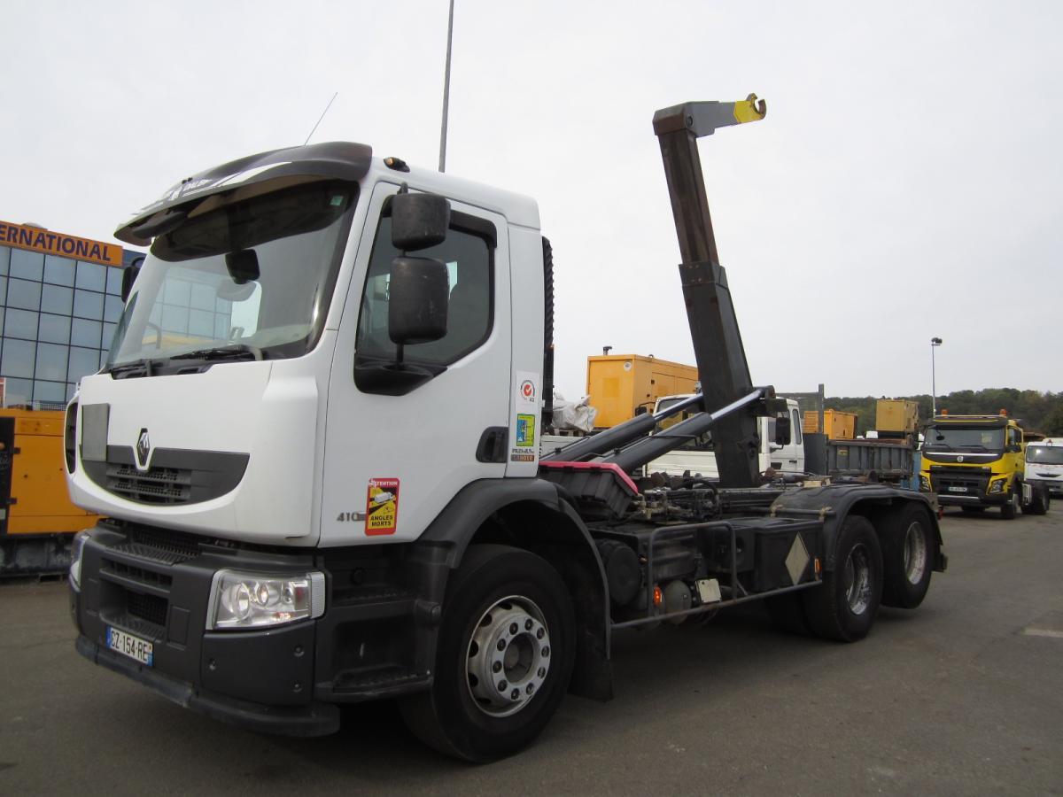 Renault Premium Lander 410 DXI - شاحنة برافعة خطافية: صورة 1 Renault Premium Lander 410 DXI - شاحنة برافعة خطافية: صورة 1