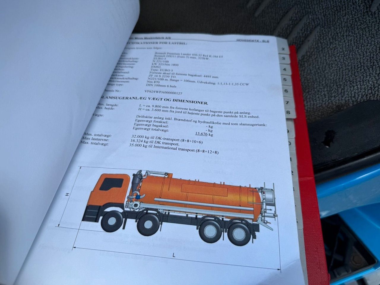 فراغ شاحنة Renault Premium Lander 430.32 8x2*6 Simon Moos 18.100 L: صورة 26 فراغ شاحنة Renault Premium Lander 430.32 8x2*6 Simon Moos 18.100 L: صورة 26
